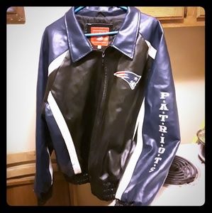 NFL Patriots faux leather jacket